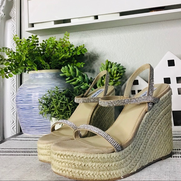 steve madden rhinestone wedges